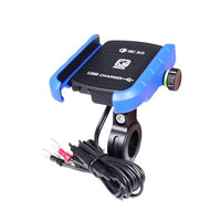 2019 Newest Motorcycle Modified Phone Holder Qc3.0 Usb Quick Charger 12-24v Motorbike Bicycle Bracket With Switch Waterproof