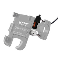 MotoLovee Universal Phone Holder QC 3.0 Motorcycle USB Charger Waterproof 12V MotorBike Mobile Phone Mount Power Adapter Mirror
